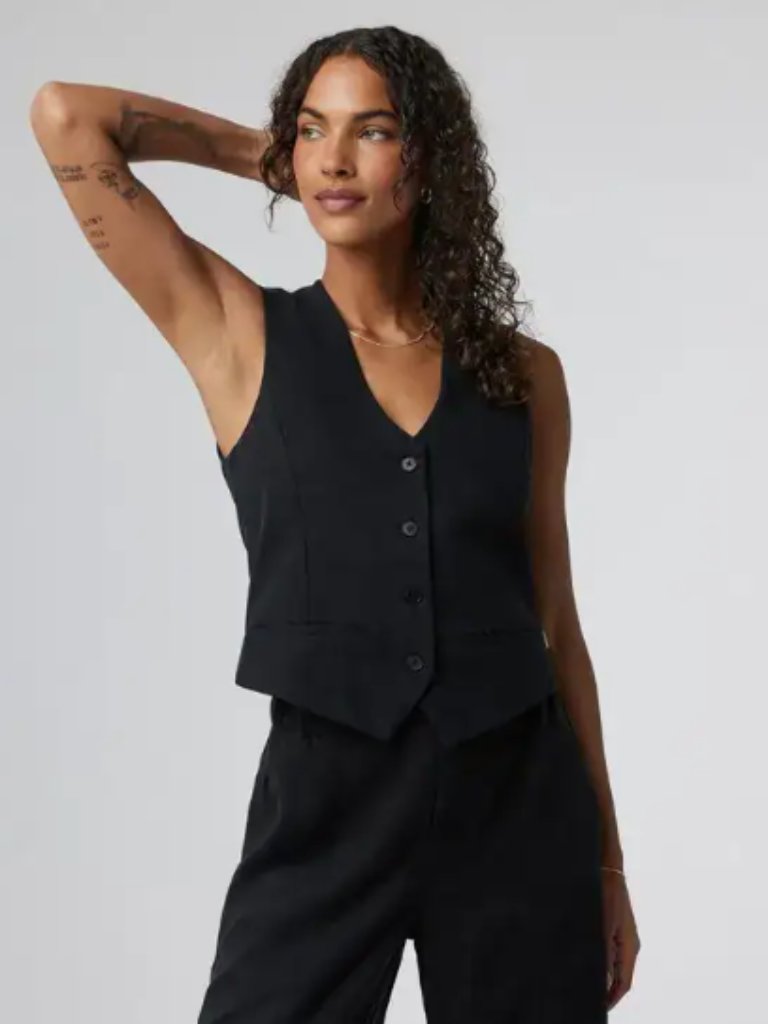 Vuori Coastline Vest Black Size Xs